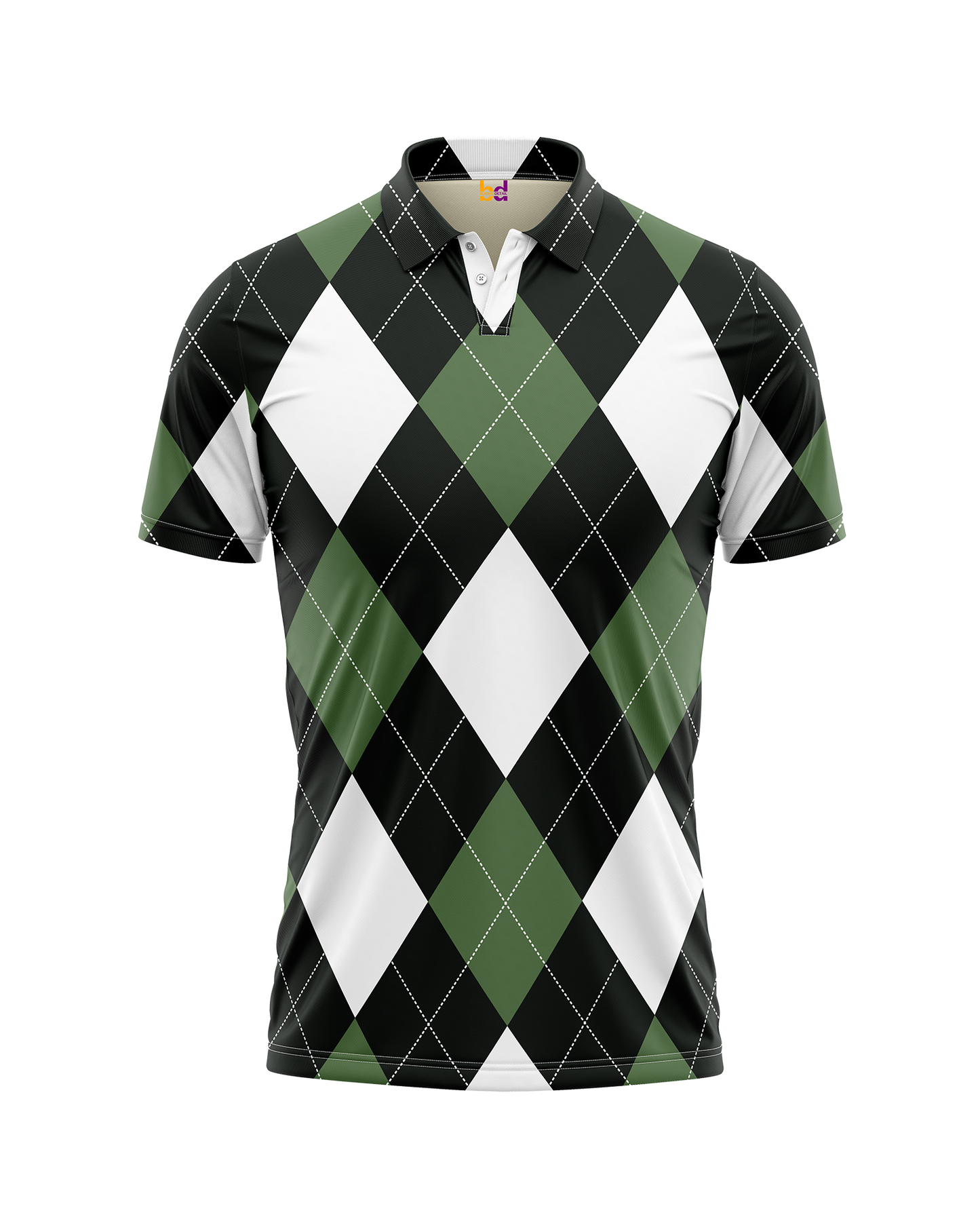 Argyle Green Polo
