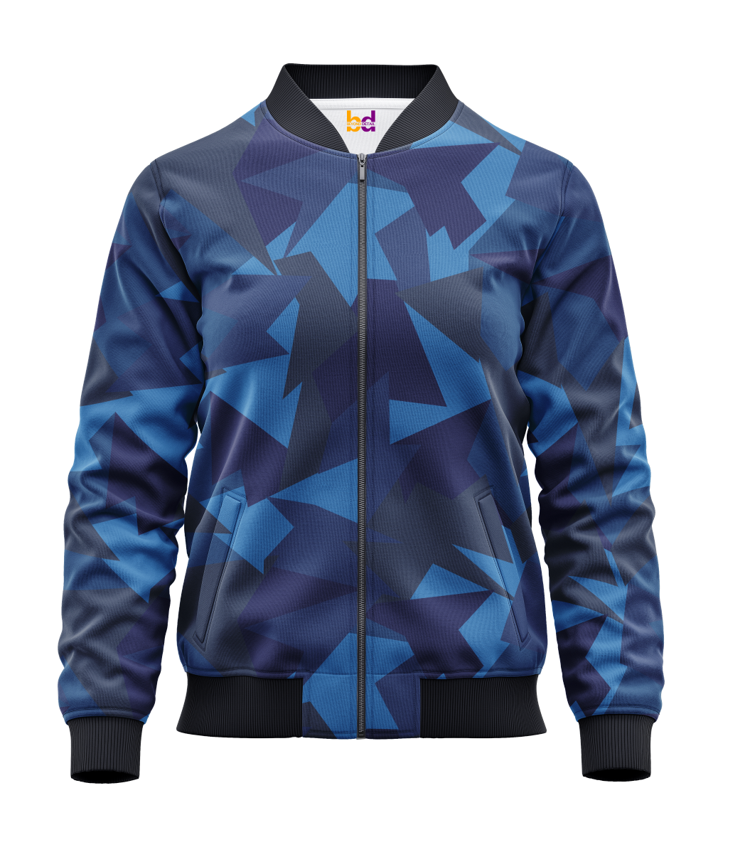 Boys Blue Bomber Jacket