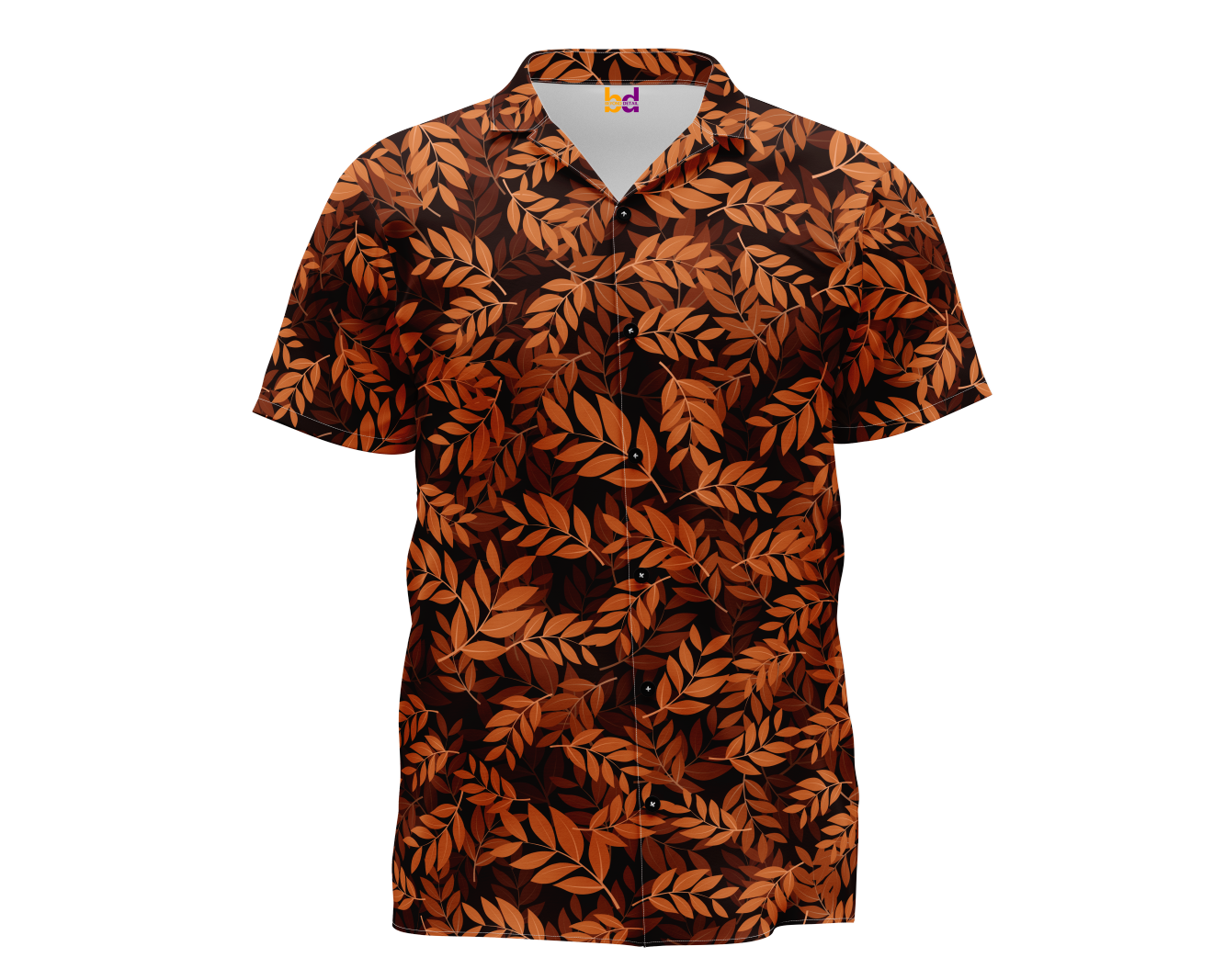 Brown Leaves Hawaiian Shirt