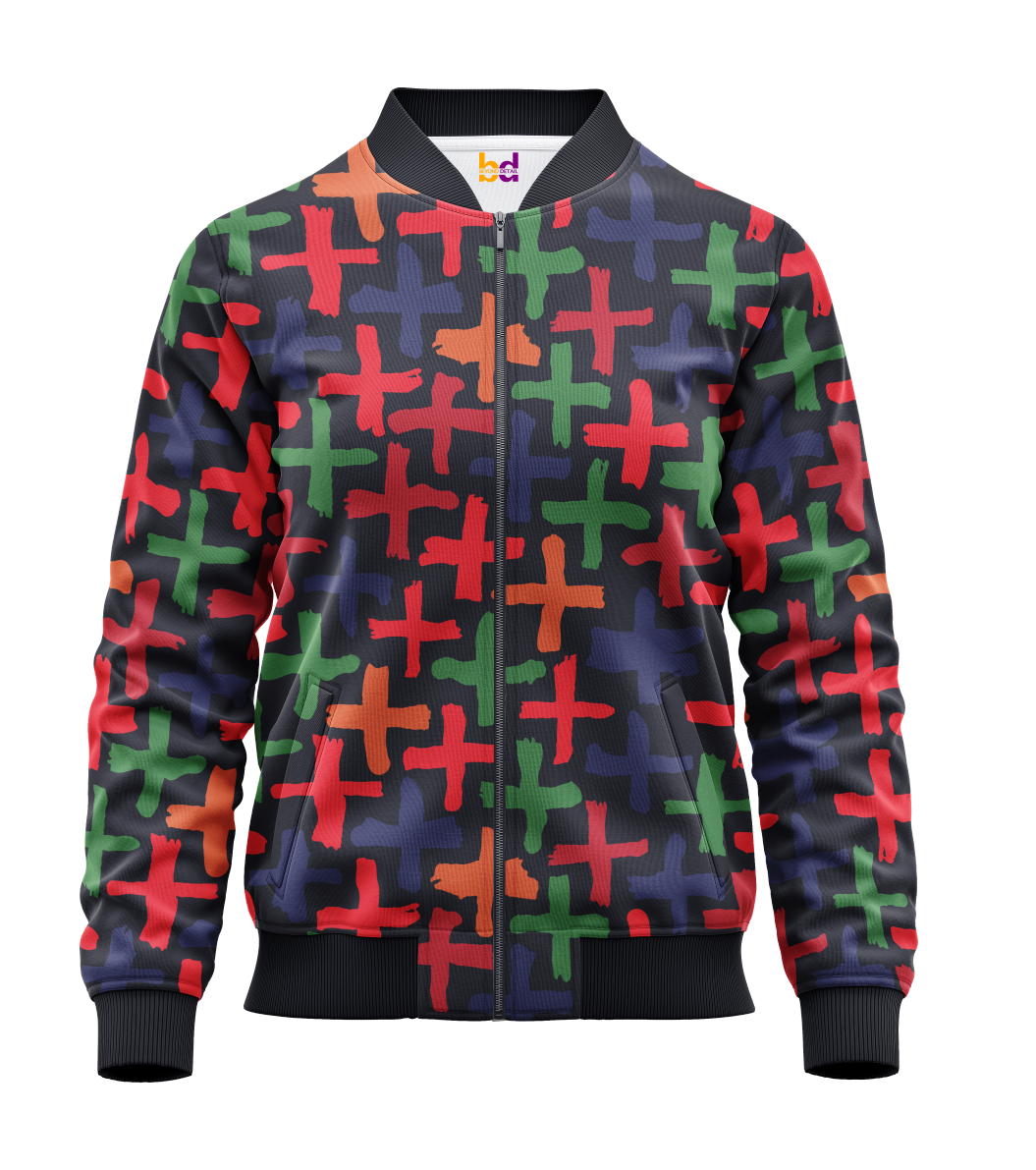 Brush Doodle Bomber Jacket
