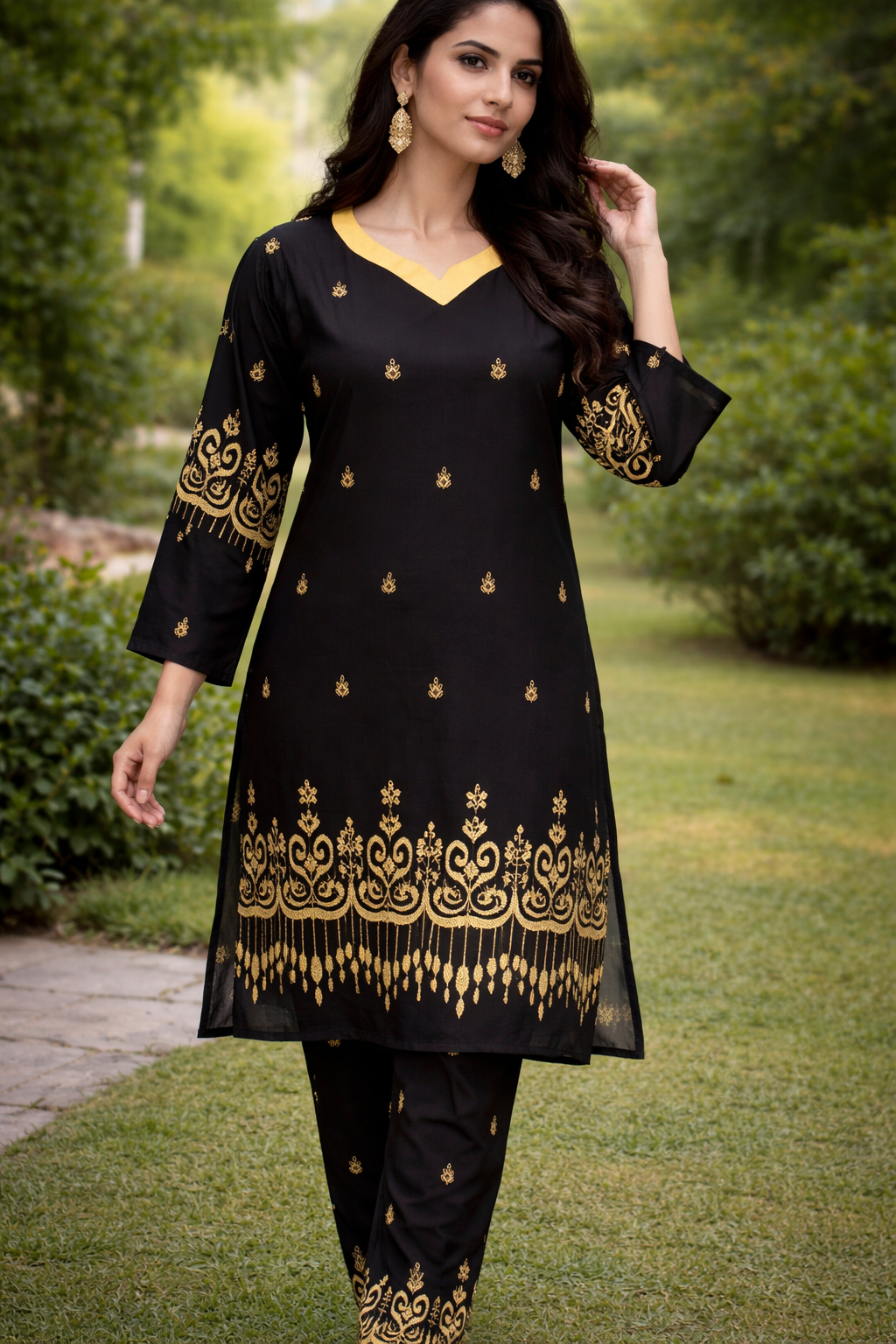 Uzbek Ikat 2 Piece Ladies Suit