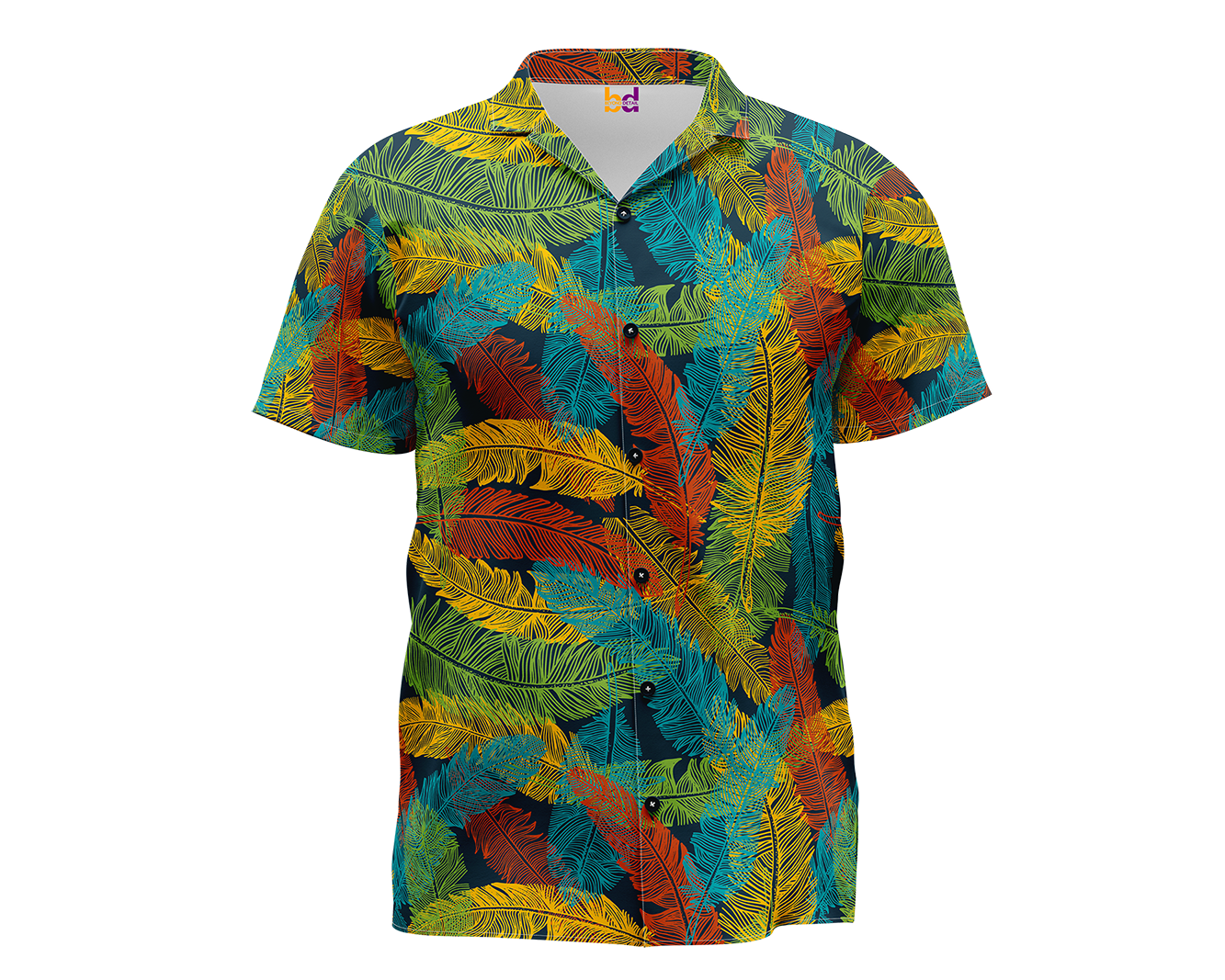 Feather Hawaiian Shirt