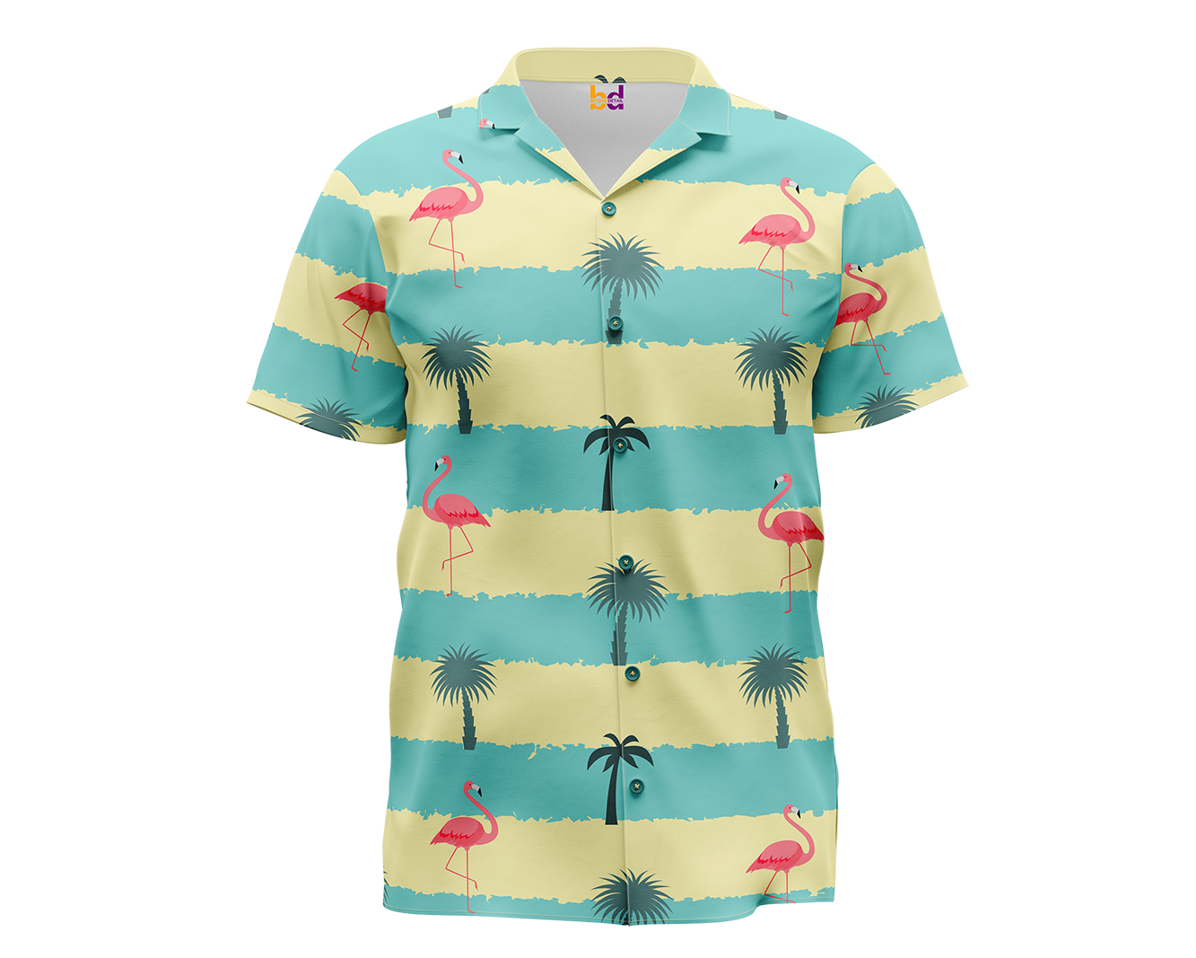 Flamingo Palmar Hawaiian Shirt
