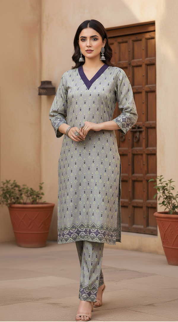 Modern Tribal 2 Piece Ladies Suit