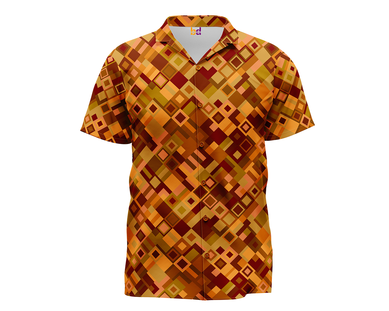 Geometric Pattern Hawaiian Shirt