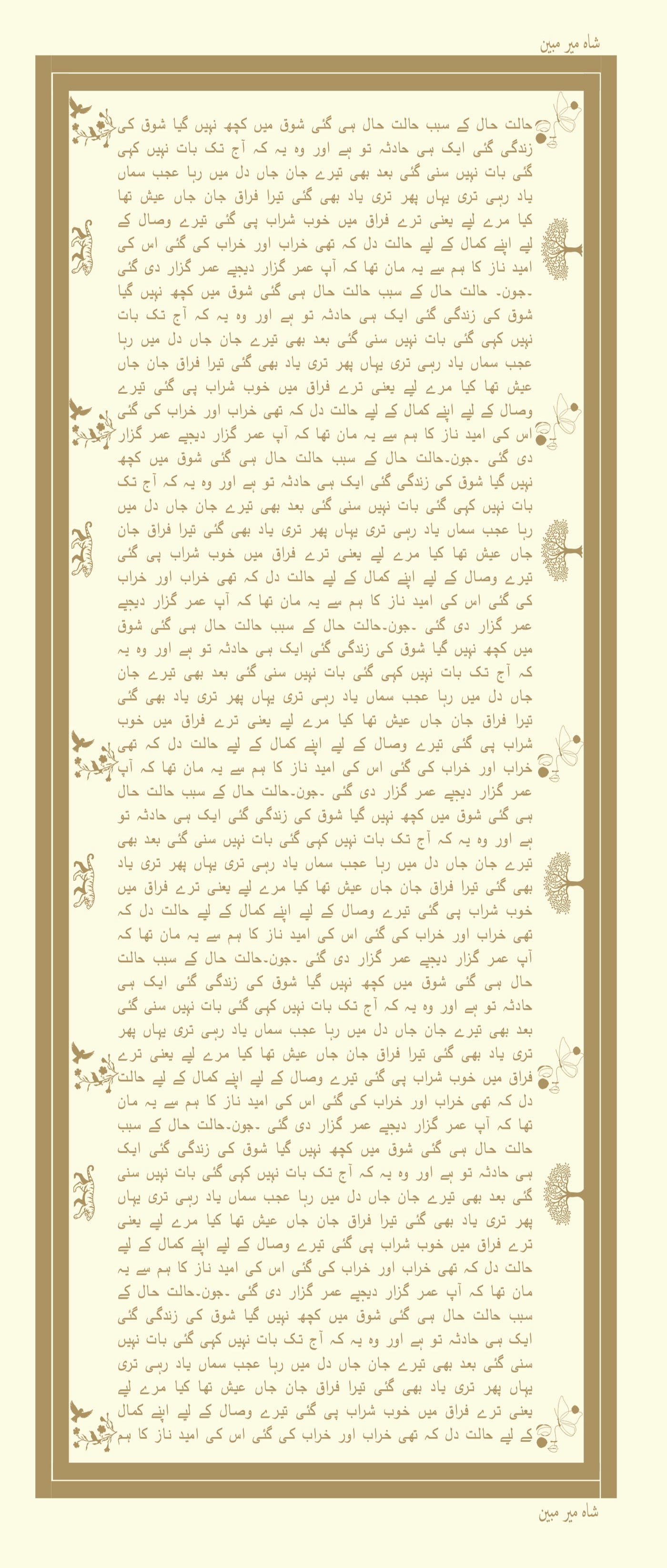 Halat-e-Haal Jaun Elia Shawl