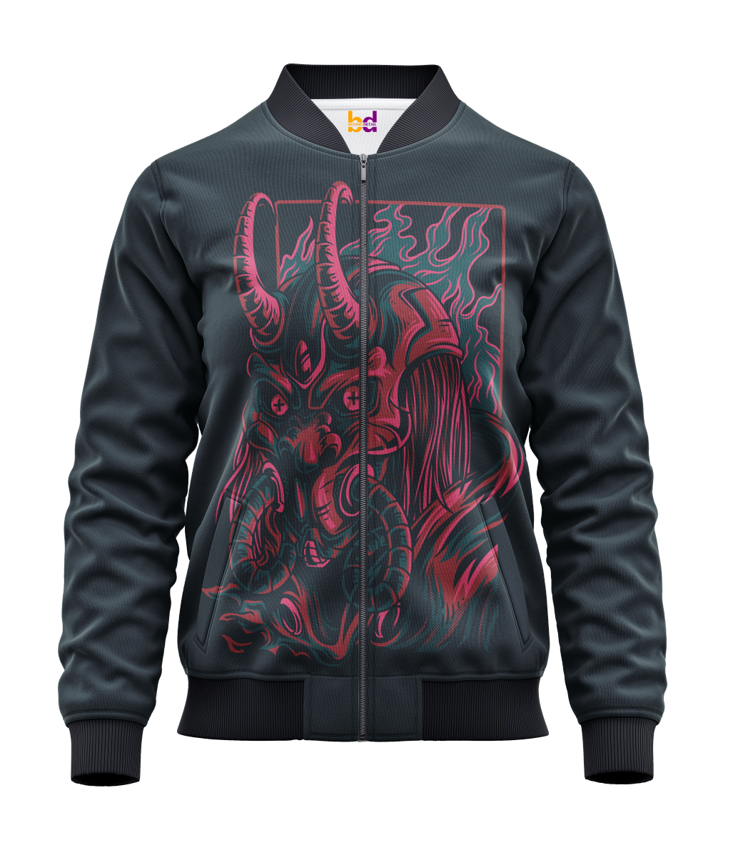 Horned Devil Bomber Jacket