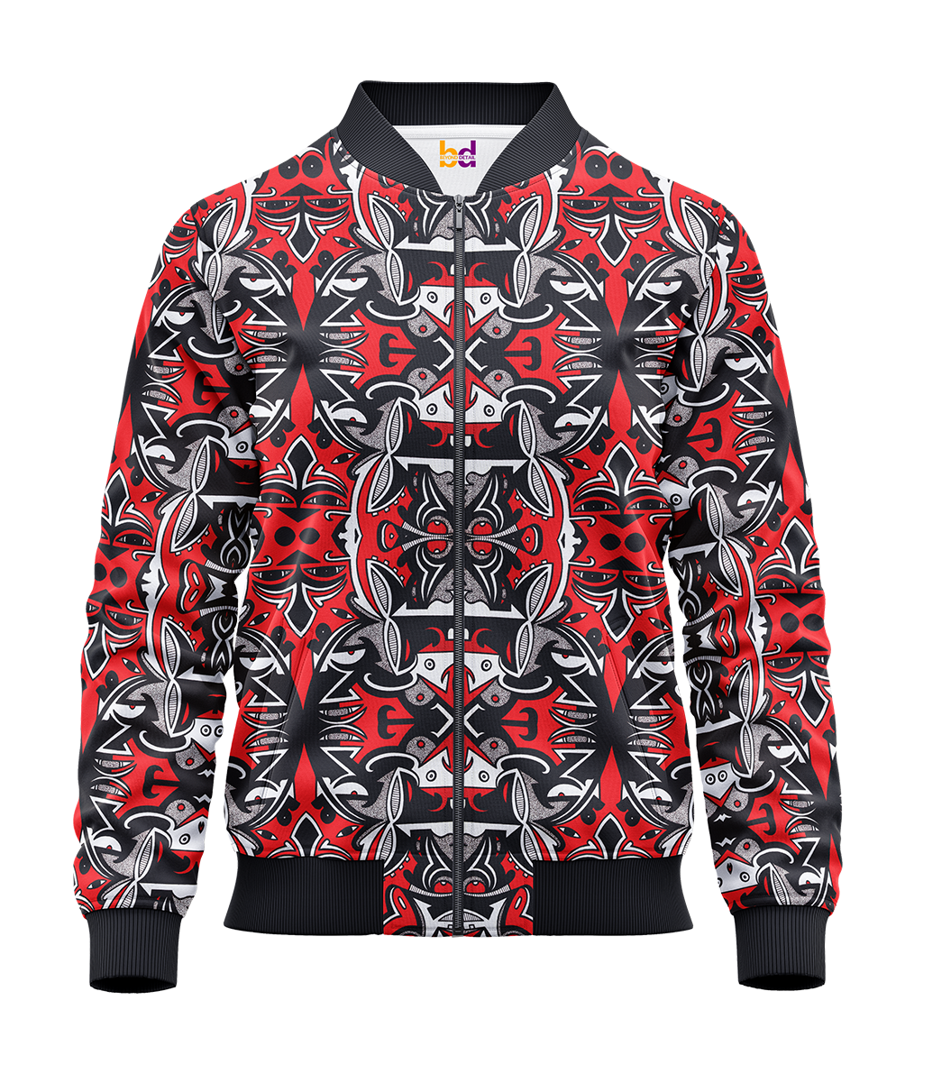 Ink Drawing Bomber Jacket