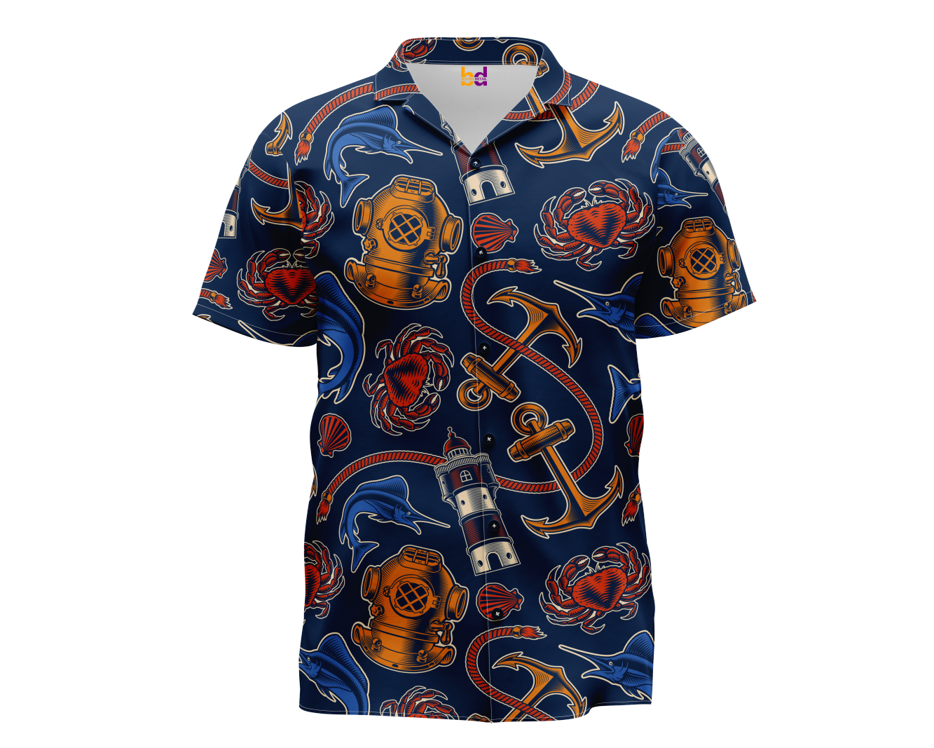 Marine Hawaiian Shirt