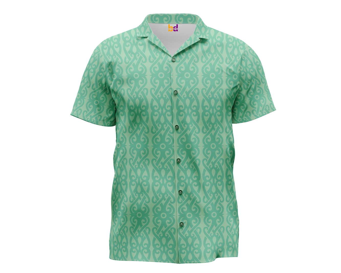 Mint Green Hawaiian Shirt