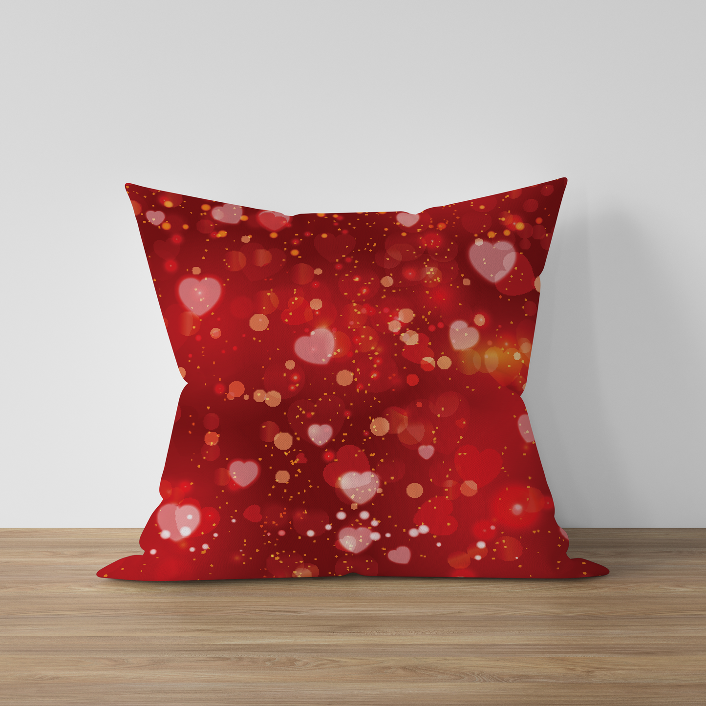 Red Hearts Pillow