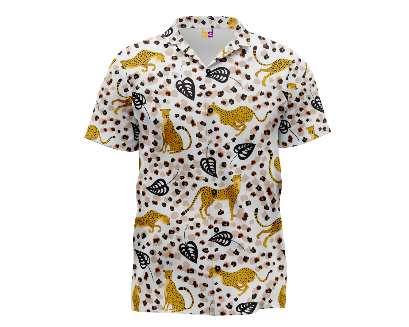 Tropical Cheetah Hawaiian Shirt