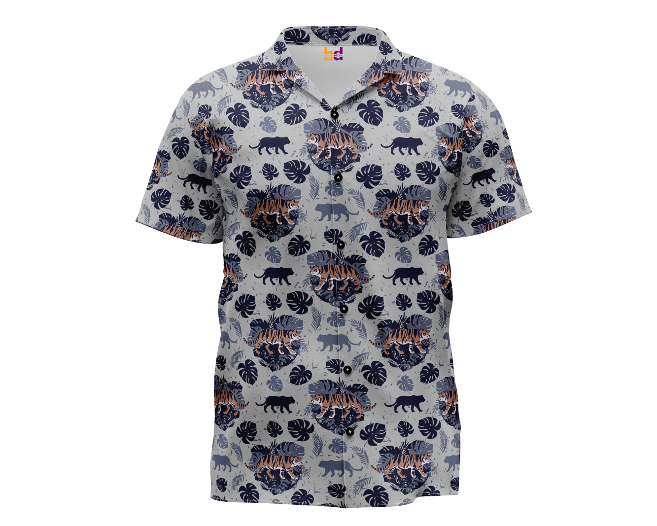 Tropical Tiger Hawaiian Shirt