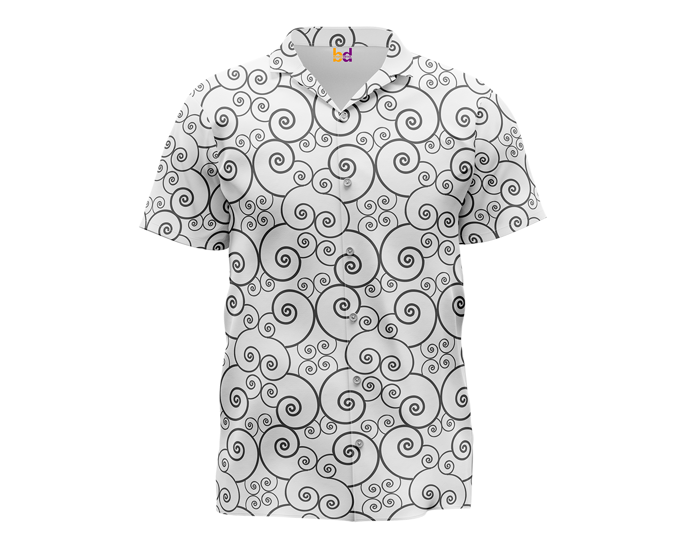 Abstract Floral Hawaiian Shirt