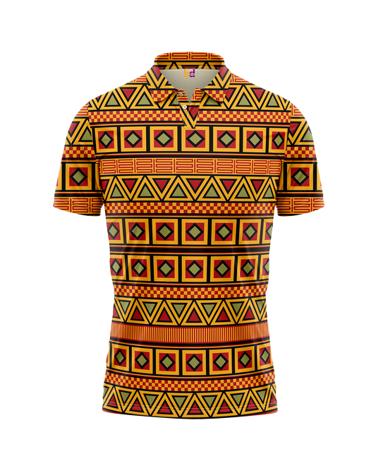 African Pattern Polo
