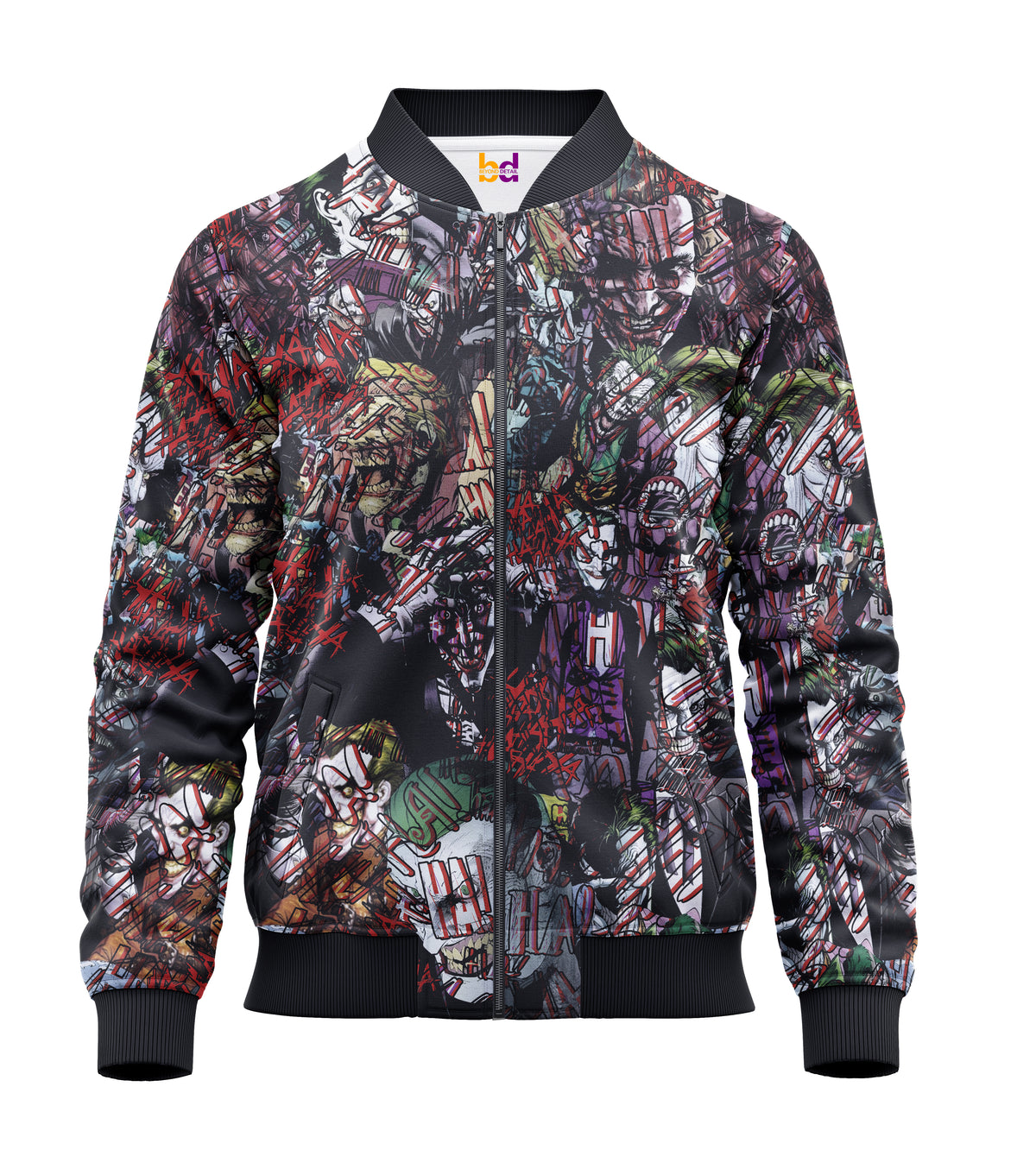 All Joker Bomber Jacket — all-over print, view 3