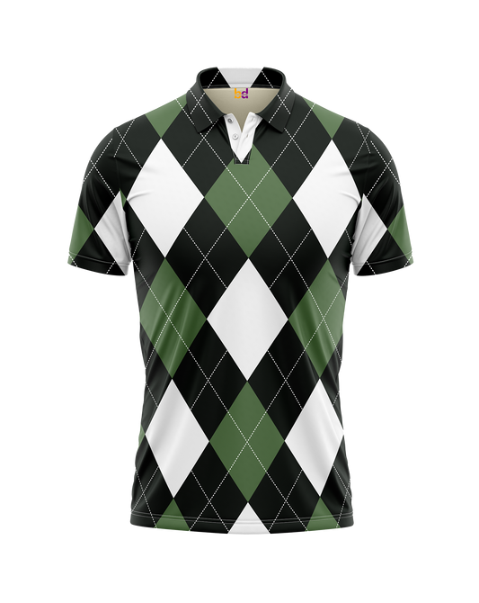 Argyle Green Polo