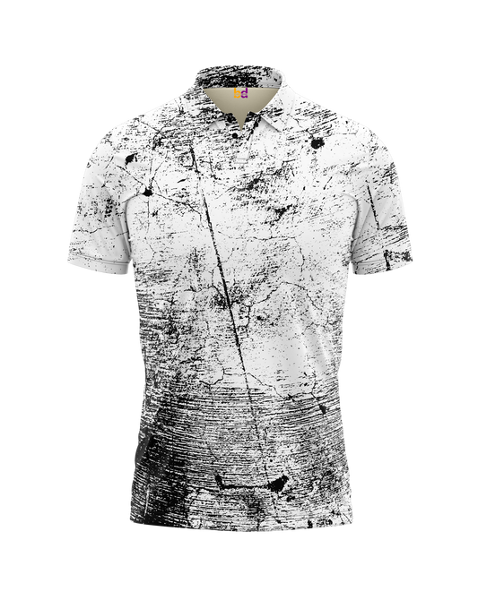Black Texture Polo