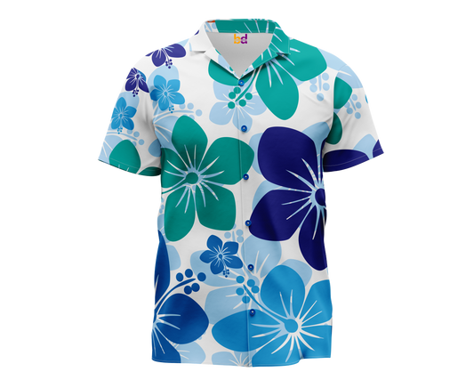 Blue Hibiscus Hawaiian Shirt