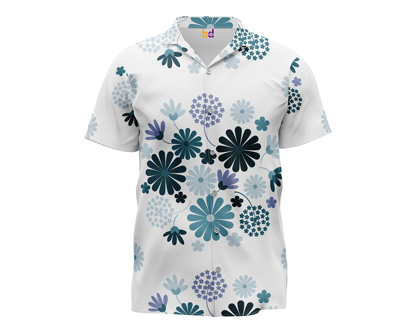 Blue Spring Hawaiian Shirt