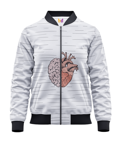Brain and Heart Bomber Jacket