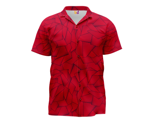 Camouflaged Texture Hawaiian Shirt