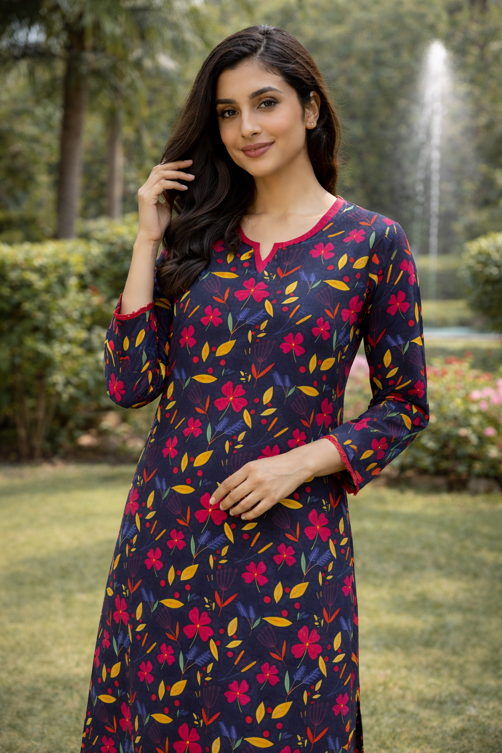 Flora Flower 2 Piece Ladies Suit