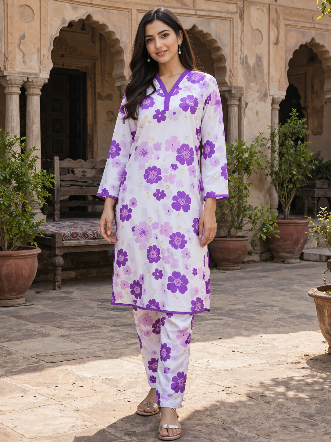 Violet Daisy 2 Piece Ladies Suit