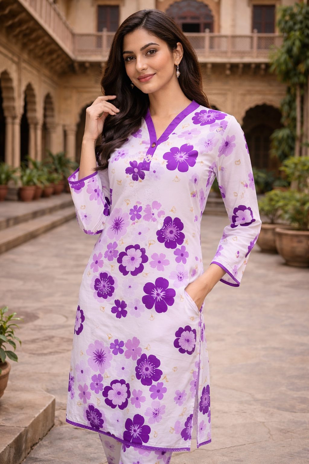 Violet Daisy 2 Piece Ladies Suit