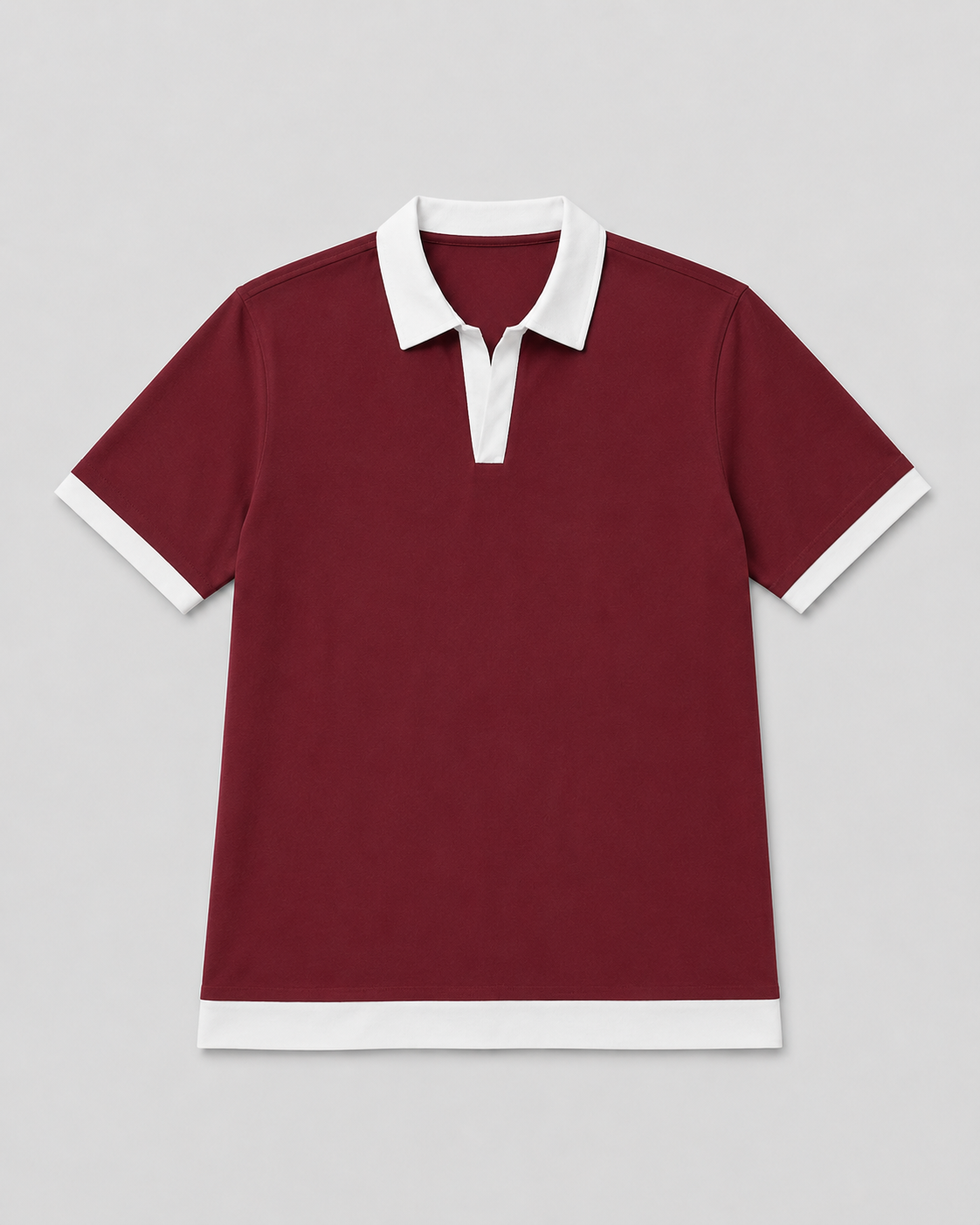 V Neck Maroon - Hand Crafted