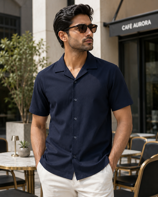 Hawaiian Style Navy Blue – Hand Crafted