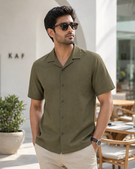 Hawaiian Style Olive Green – Hand Crafted