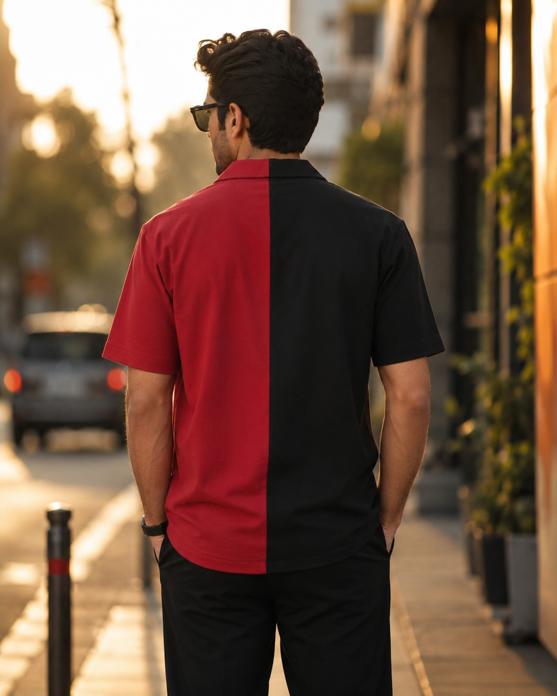 Black & Maroon - Hand Crafted