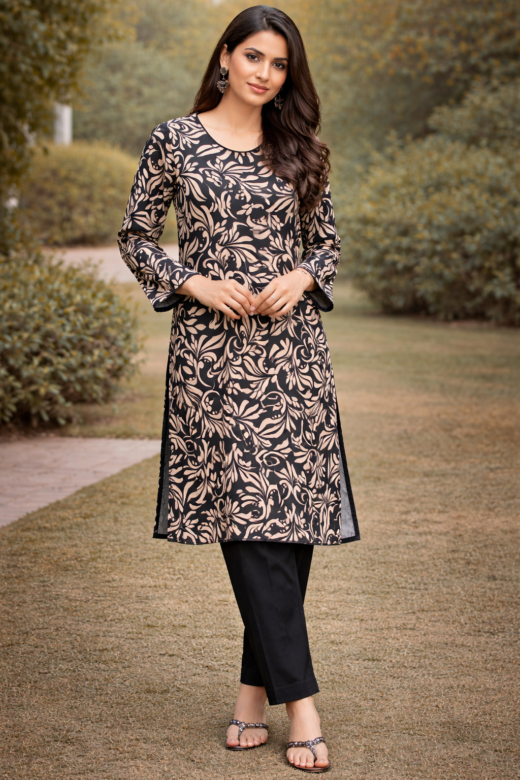 Golden Leaf 2 Piece Ladies Suit