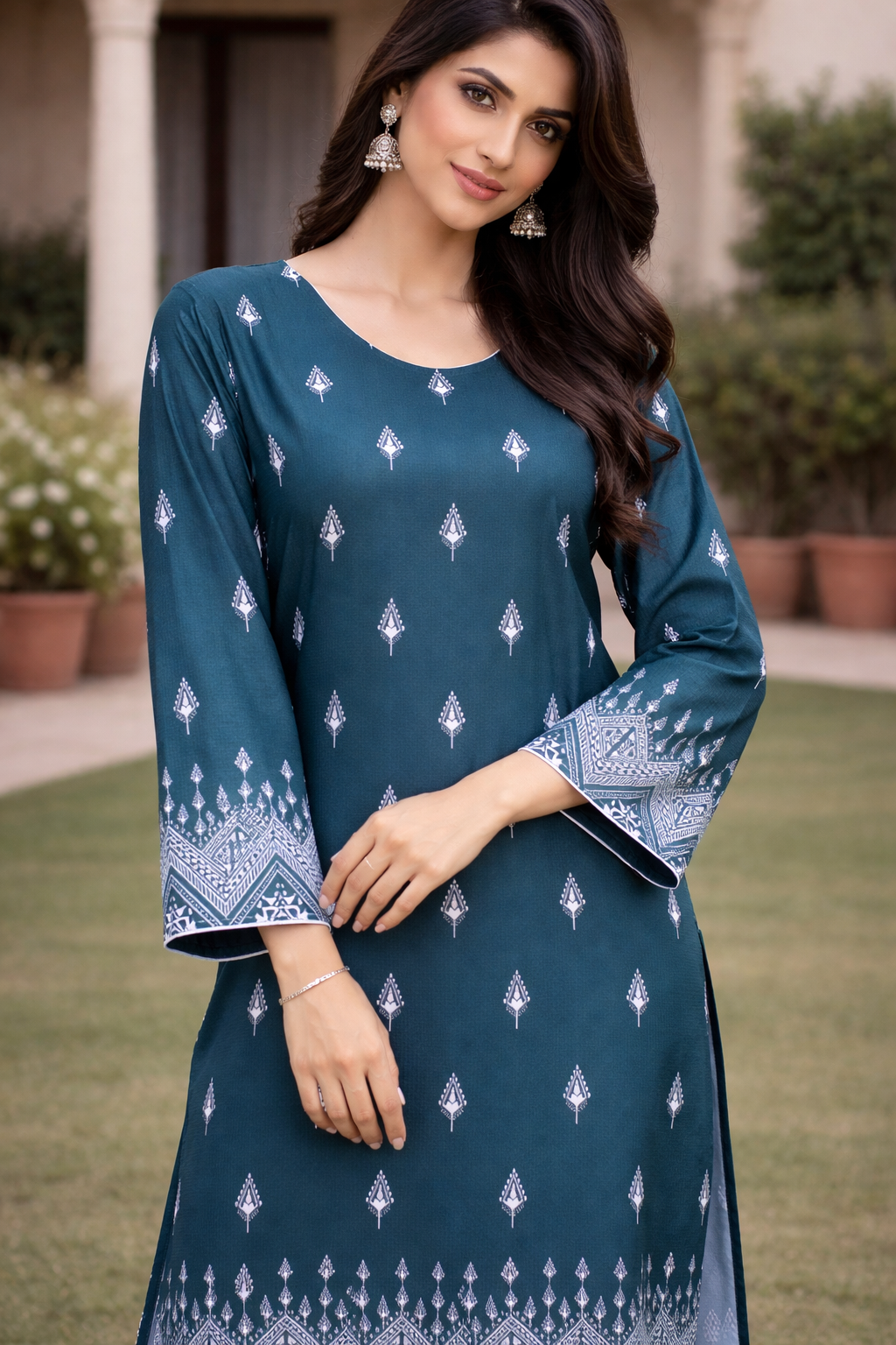 Chevron 2 Piece Ladies Suit