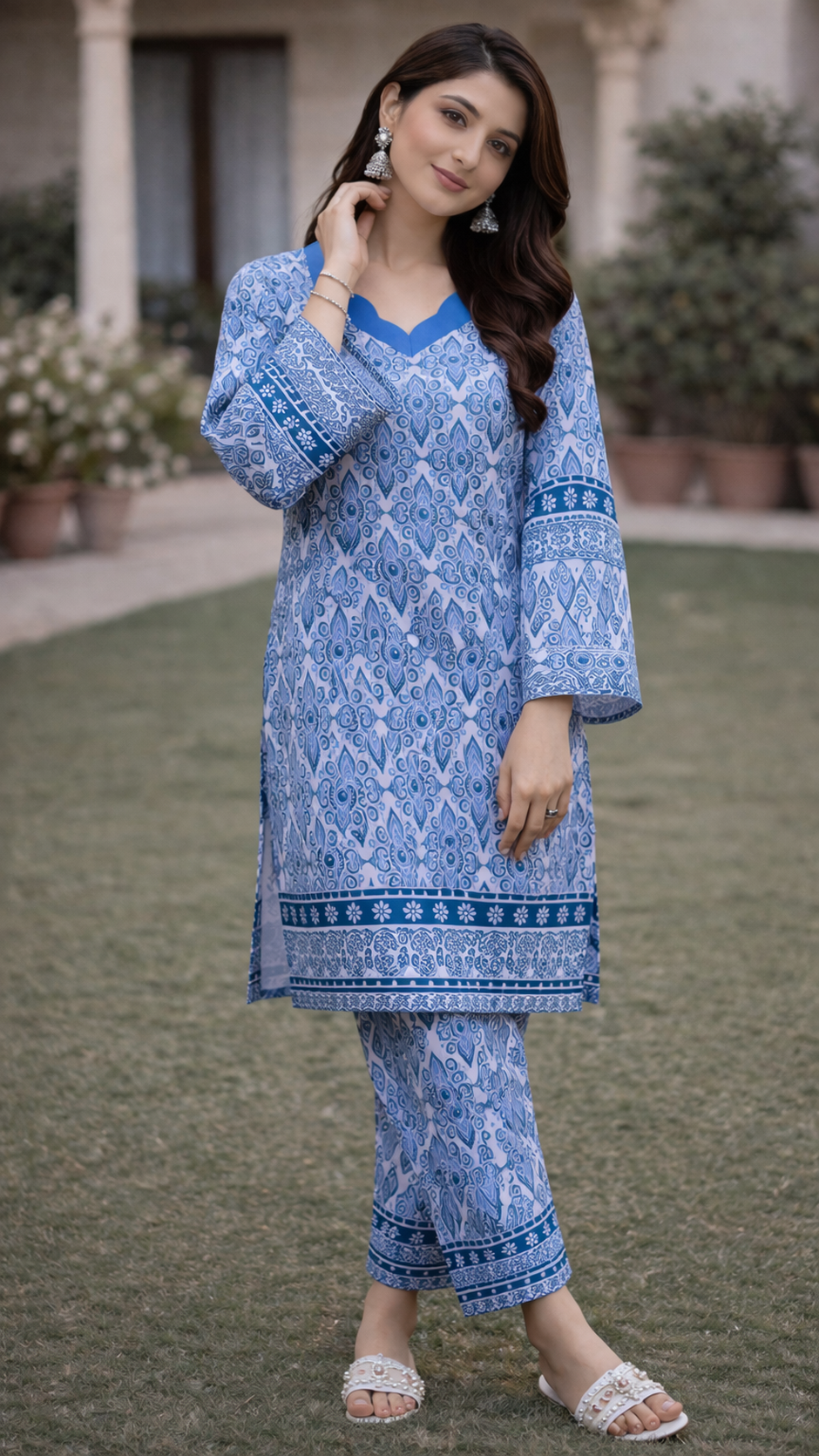 Antique Arabesque 2 Piece Ladies Suit