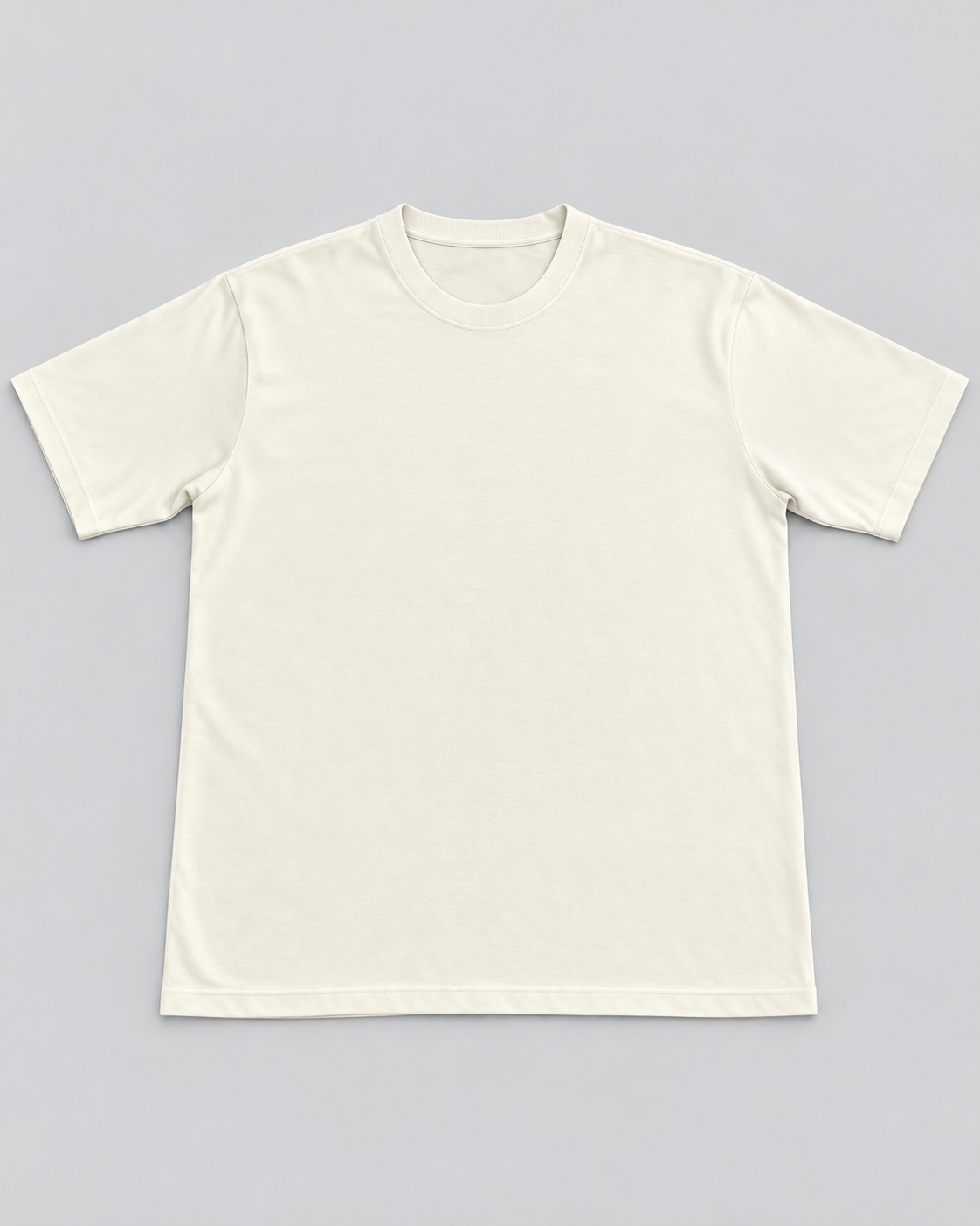 Crew Neck Cream - Hand Crafted