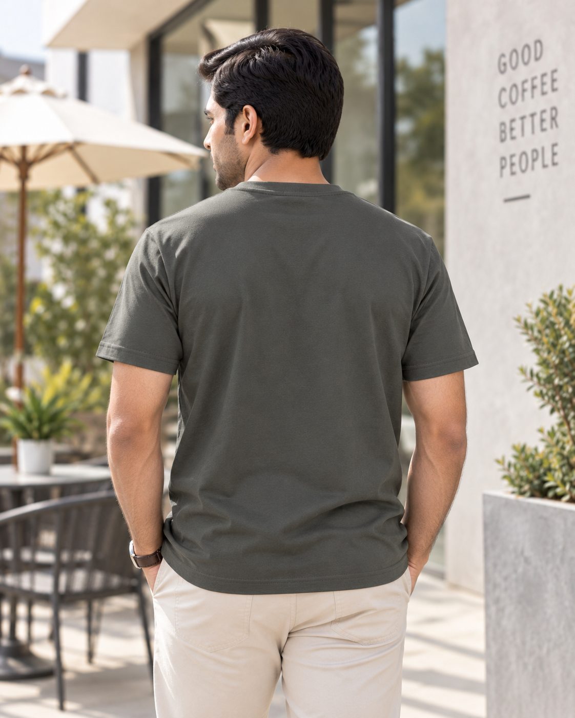 Crew Neck Grey - Hand Crafted
