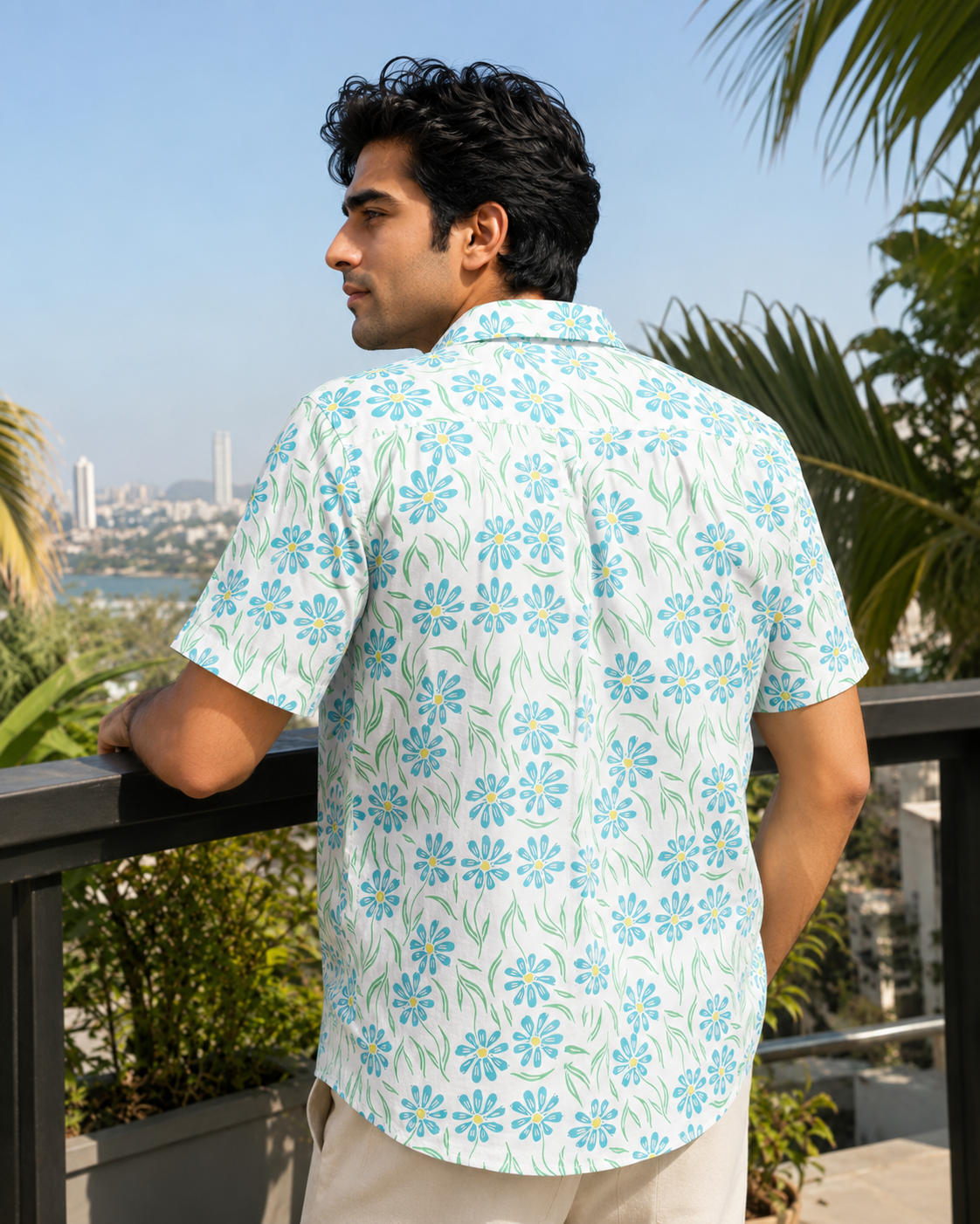 Spring Floral Hawaiian Shirt