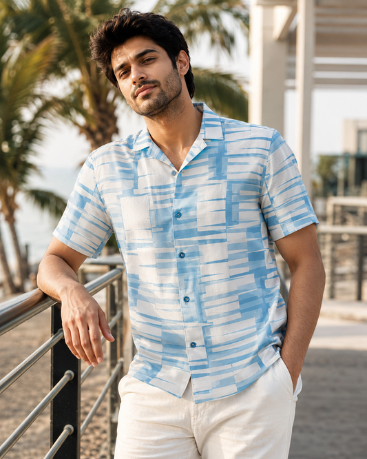Irregular Rectangle Hawaiian Shirt