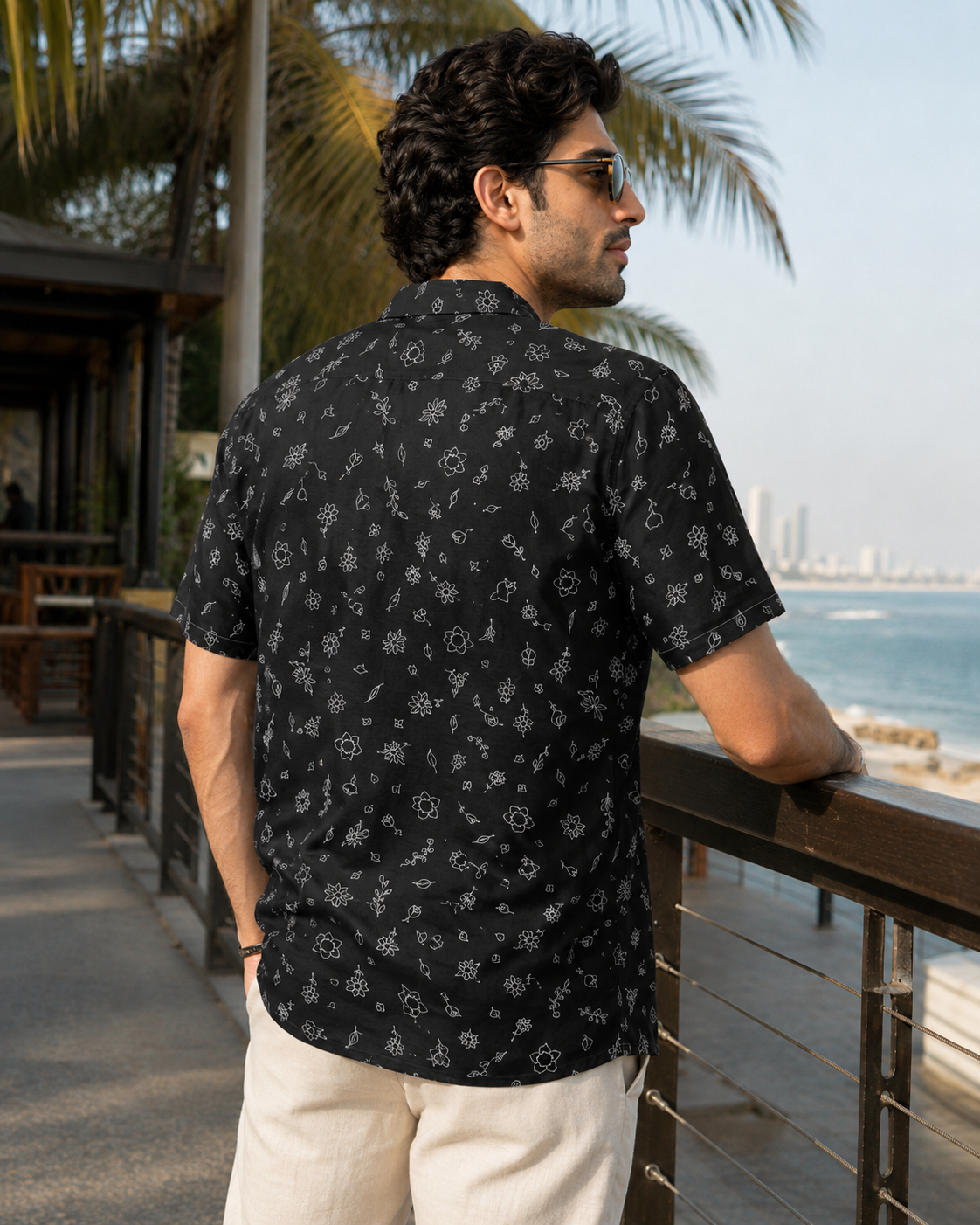 Doodle Flowers Hawaiian Shirt