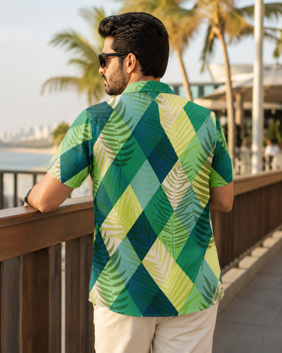 Tri Palm Hawaiian Shirt