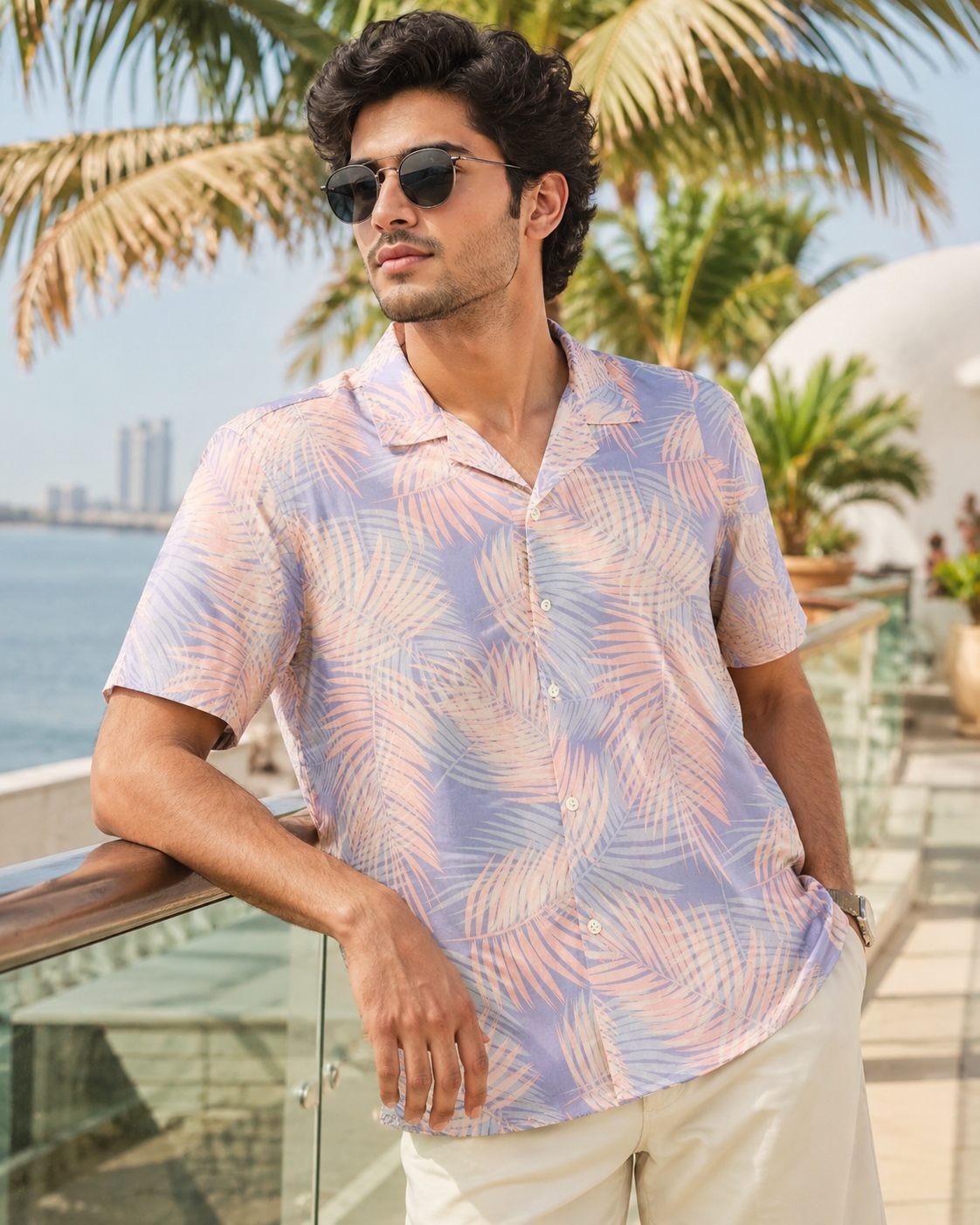 Palm Leaf Hawaiian Shirt