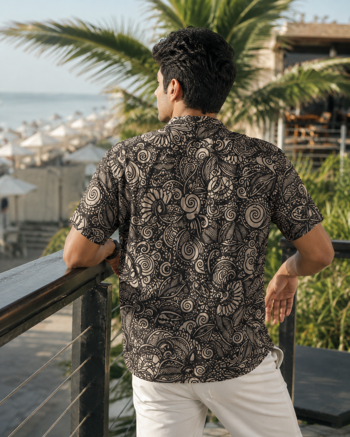 Floral Doodle Hawaiian Shirt