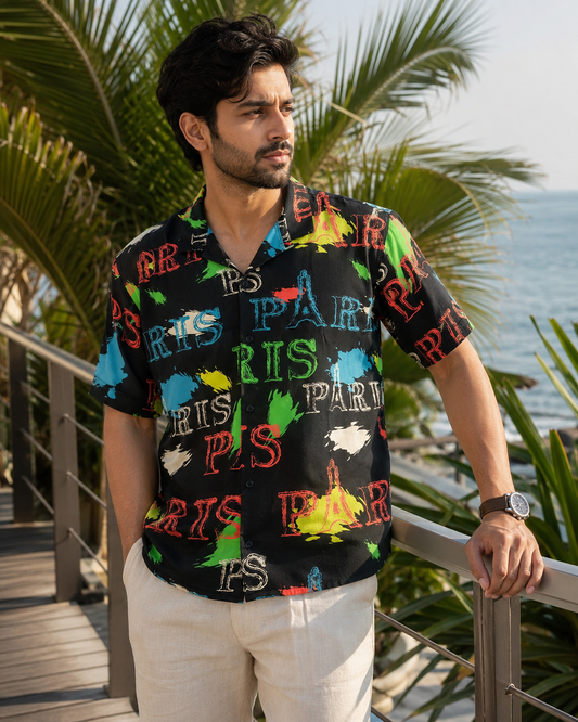 Paris Hawaiian Shirt