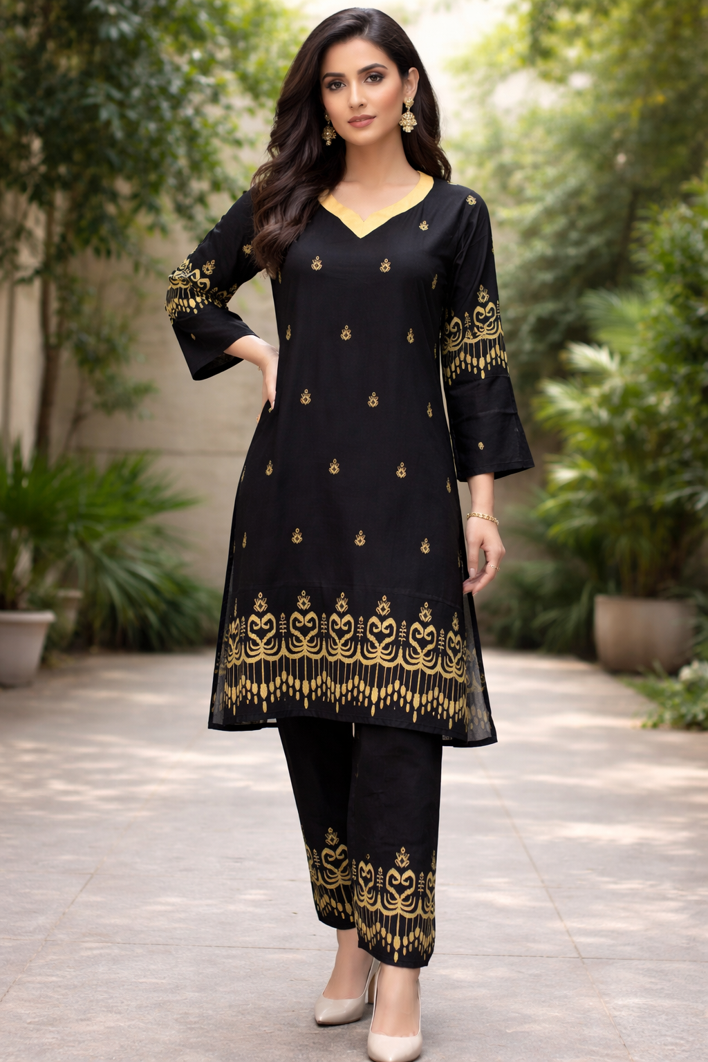 Uzbek Ikat 2 Piece Ladies Suit