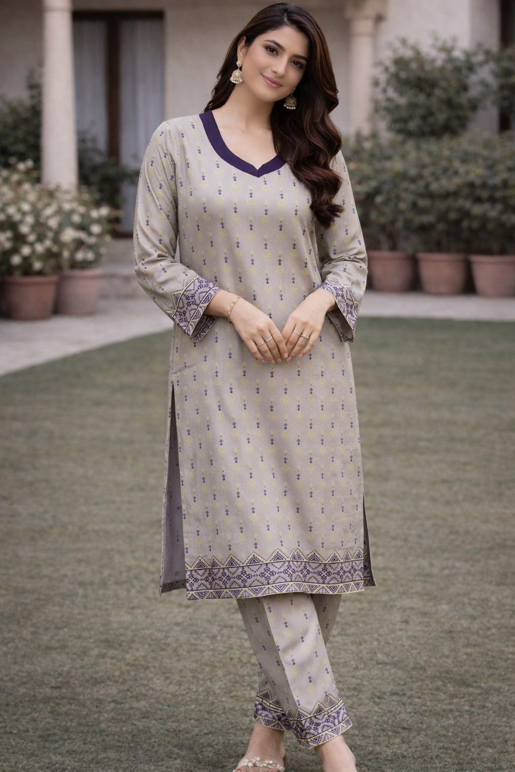 Modern Tribal 2 Piece Ladies Suit