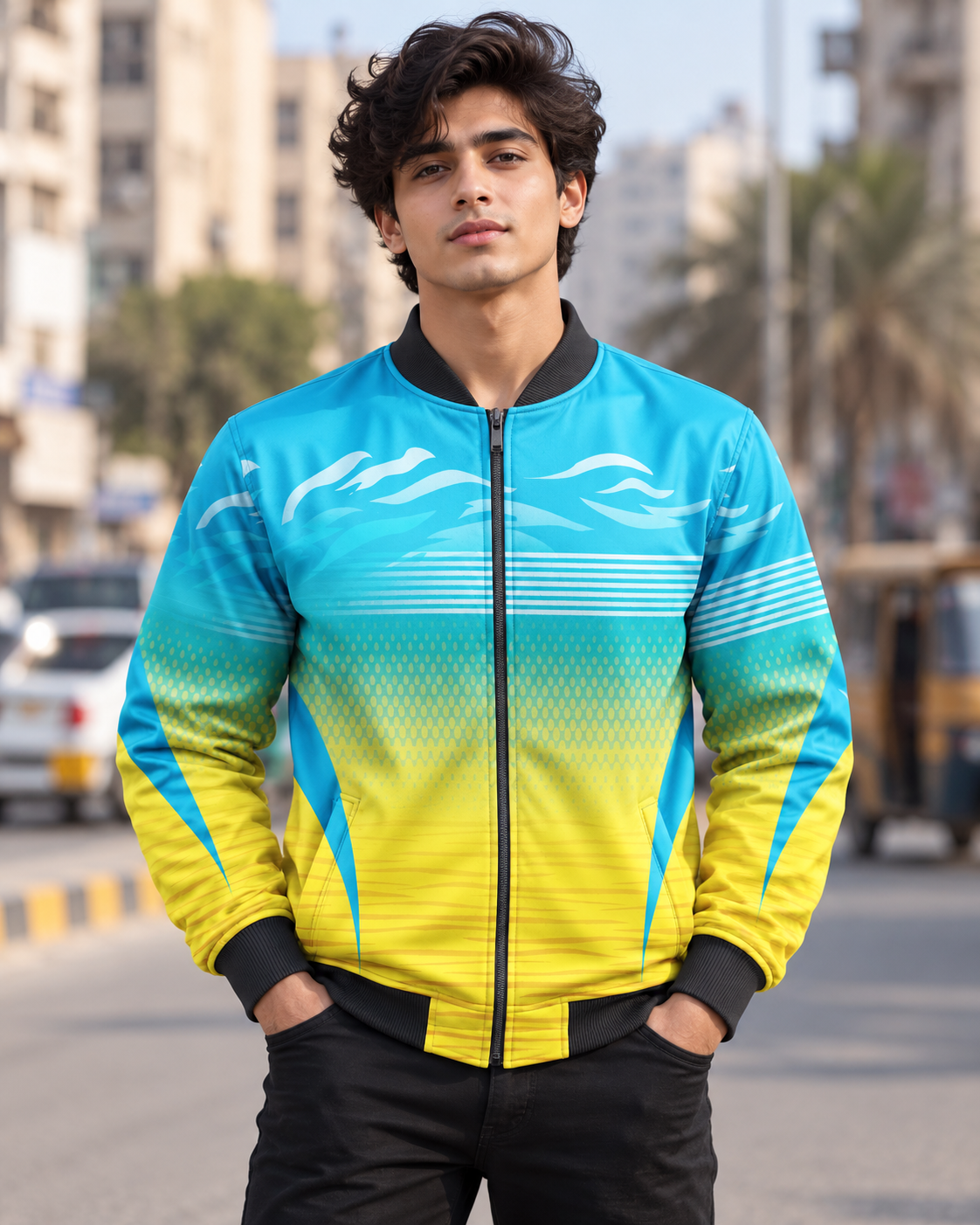 Beach Bomber Jacket — all-over printed by Beyond Detail Pakistan