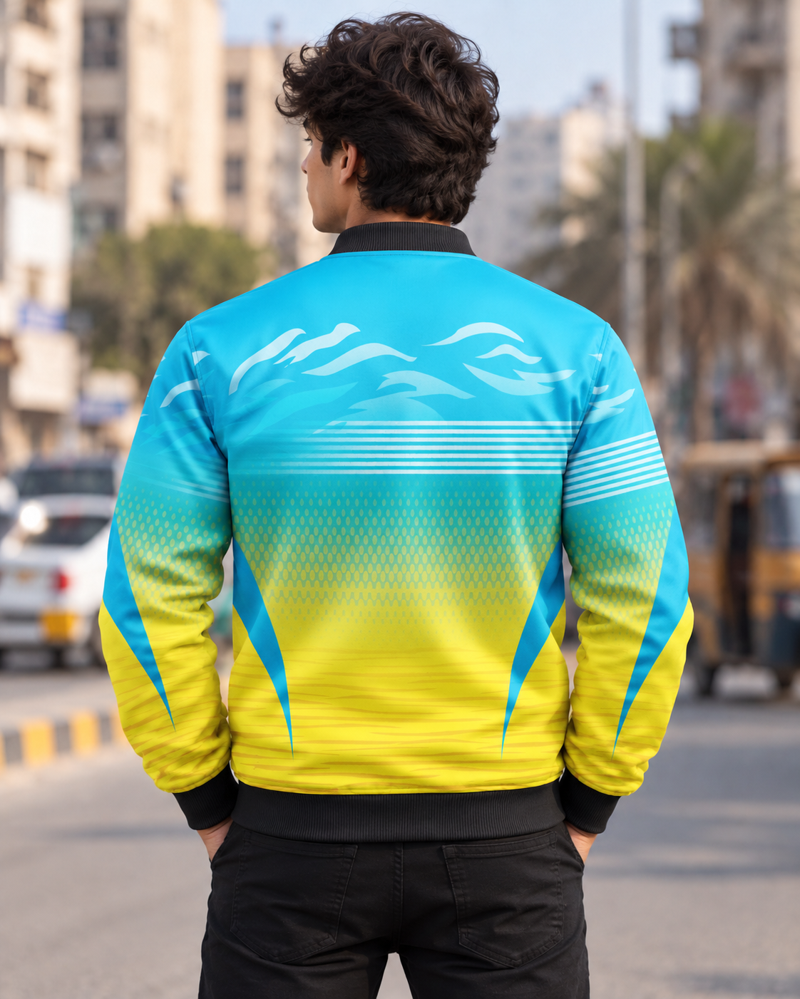 Beach Bomber Jacket — all-over print, view 2