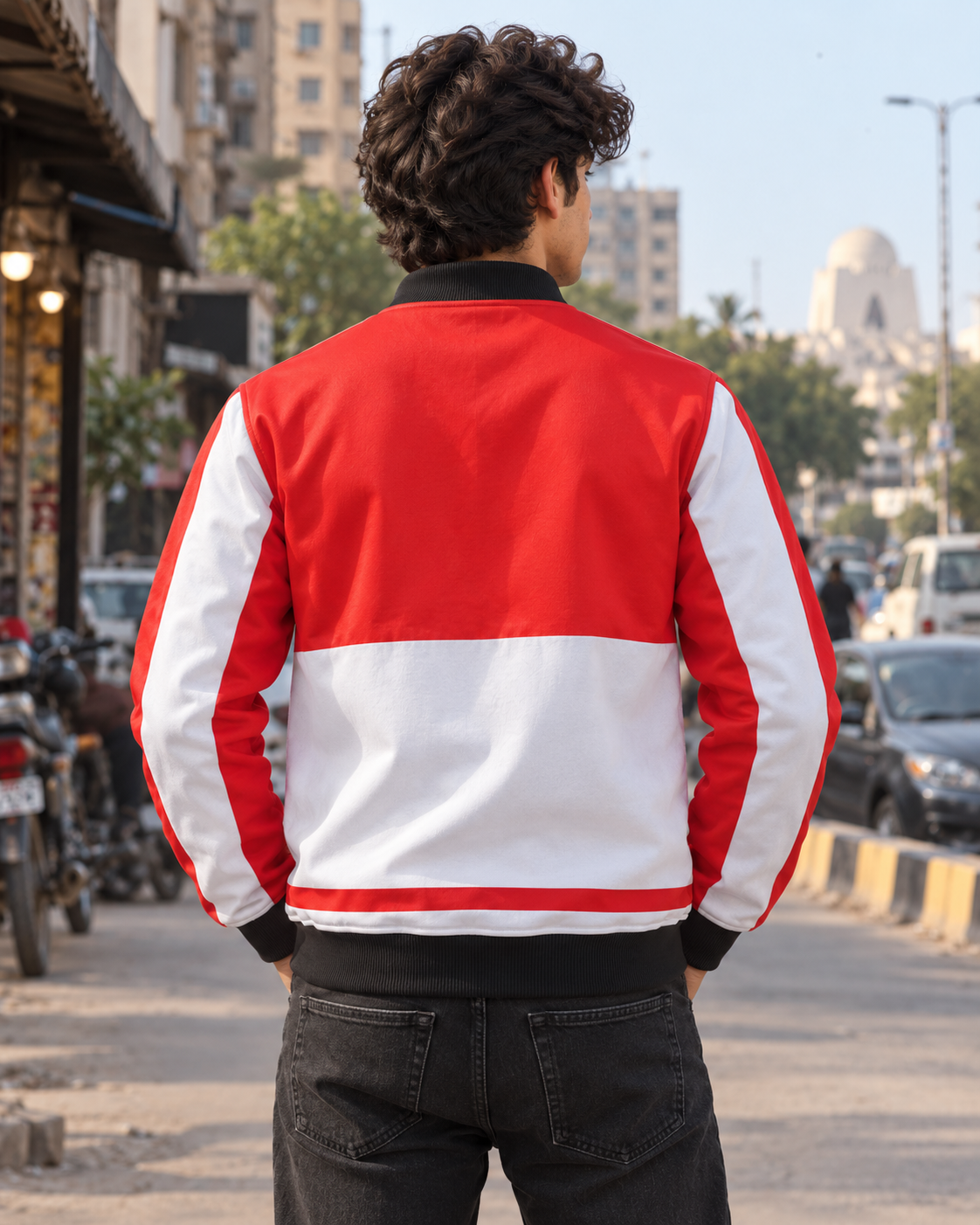 Marlboro Bomber Jacket — all-over print, view 2